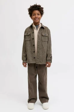 Jack & Jones Junior Turtleneck trøje jprBlubarkley Knit Half Zip Jnr Simply taupe Clearance