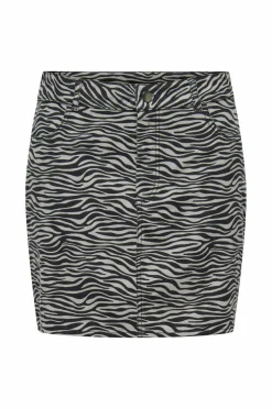 JDY Nederdel Ray MW Mini Skirt Pnt Ultimate grey Outlet
