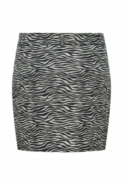 JDY Nederdel Ray MW Mini Skirt Pnt Ultimate grey Outlet