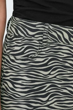 JDY Nederdel Ray MW Mini Skirt Pnt Ultimate grey Outlet