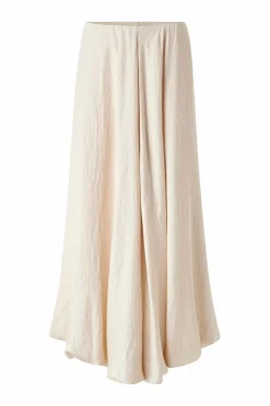 Joelle Nederdele>Ballonnederdel i satin Hvid