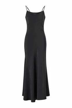 Joelle Kjoler>Slipkjole i satin sort