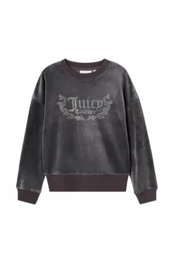 Juicy Couture Sweatshirts & Hoodies>Sweatshirt Crew Neck Black oyster
