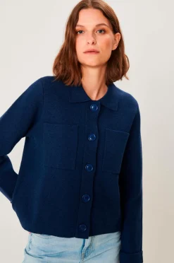 Jumperfabriken Cardigan Alexis Navy Sale