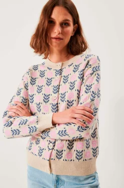 Jumperfabriken Cardigan Alfrida Beige Hot