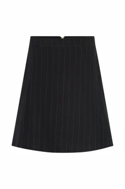 Jumperfabriken Nederdele>Nederdel Melina Stripe Black