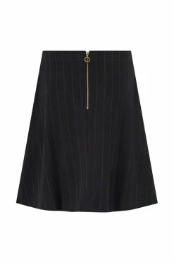 Jumperfabriken Nederdele>Nederdel Melina Stripe Black