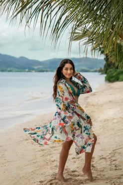 KAANDA Beach life Strandkjole Cheetah Shirt Dress Humming bird Best