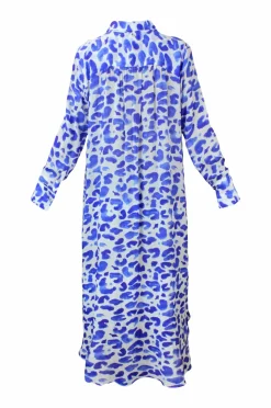 KAANDA Beach life Strandtøj>Strandkjole Cheetah Shirt Dress Leo blue