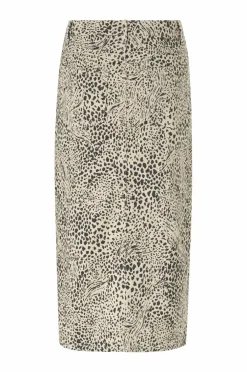 KAFFE Cowboynederdel Kalisa Skirt Abstract leopard Online