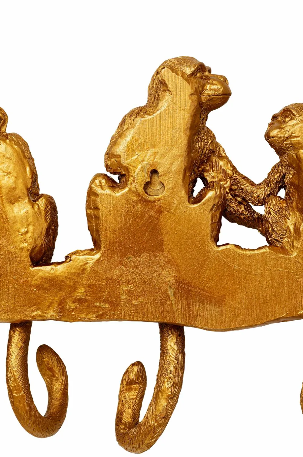 KARE Design Entrémøbler>Knagerække Monkey Hook Transparent guldfarve krom