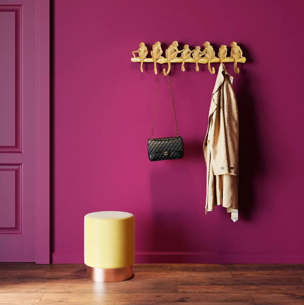 KARE Design Entrémøbler>Knagerække Monkey Hook Transparent guldfarve krom