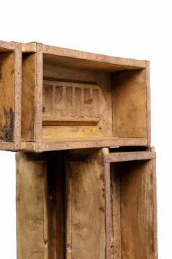 KARE Design Vægspejl Brick 90x90cm Brun Online