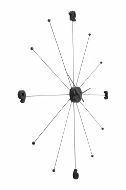 KARE Design Vægur Paraply Sort Outlet