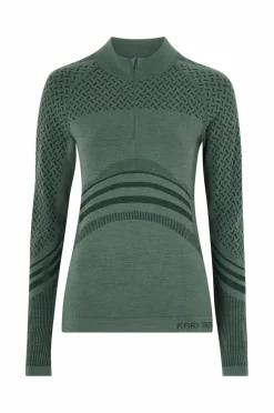 Kari Traa Skiundertøj|Skiundertøj>Termisk top Oline Half Zip Dusty midtone green