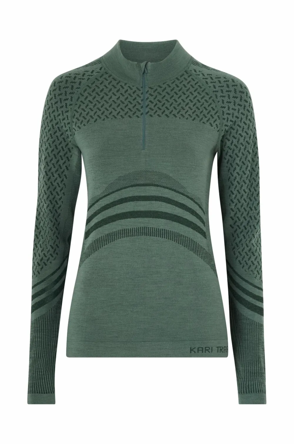 Kari Traa Skiundertøj|Skiundertøj>Termisk top Oline Half Zip Dusty midtone green