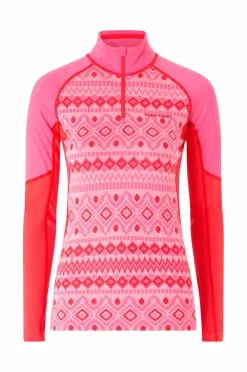 Kari Traa Skiundertøj|Skiundertøj>Termisk top Malia HZ Bright pink