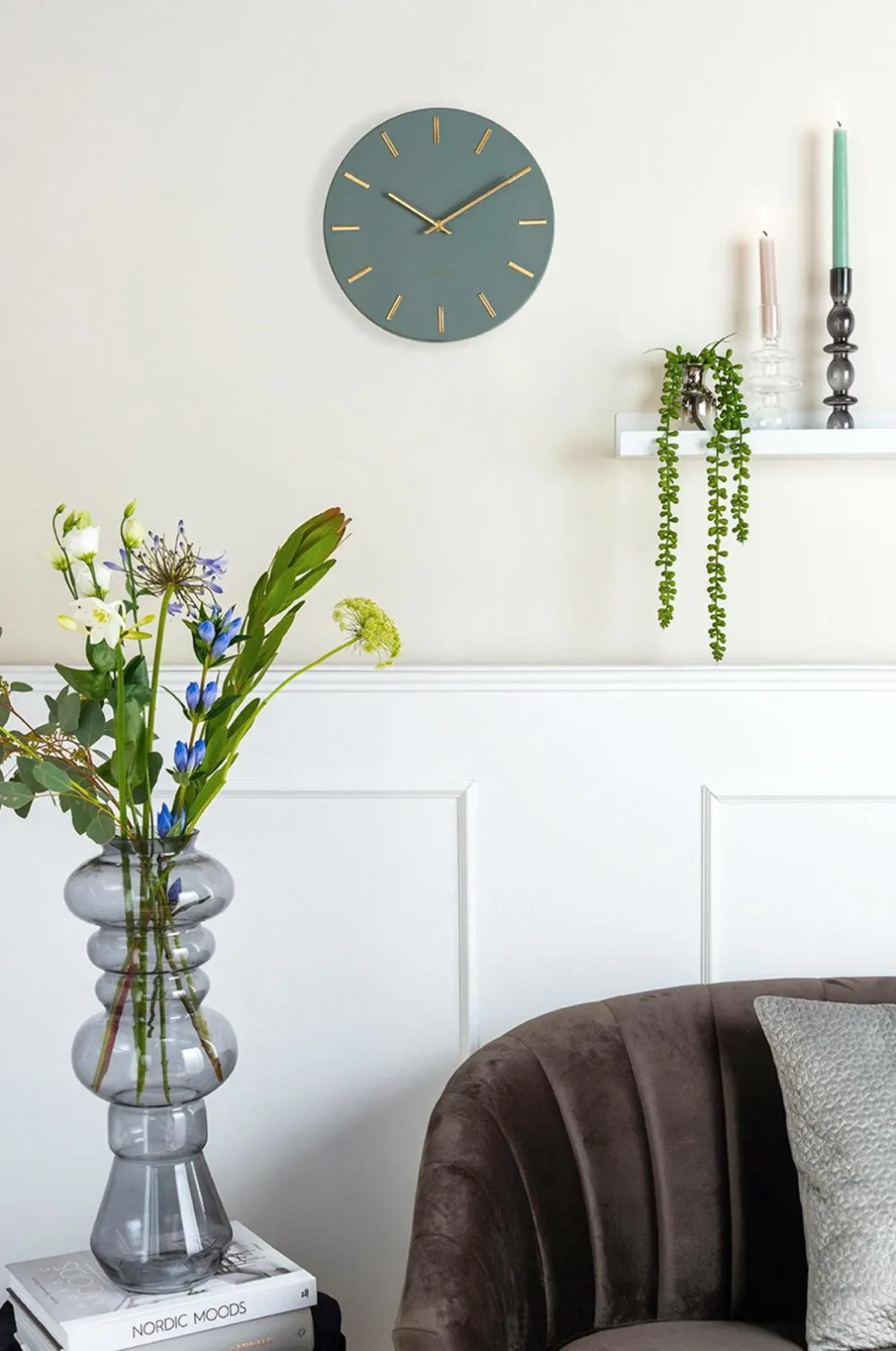 Karlsson Vægur Charm Small Jungle grøn