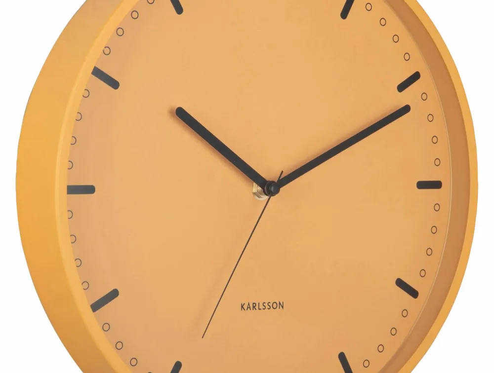 Karlsson Vægure>Vægur Cool Retro Mango gul