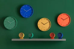 Karlsson Vægur Cool Retro Strålende orange Hot