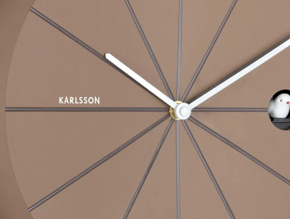 Karlsson Vægur Destacado Cuckoo Mokka brun med jordbrun