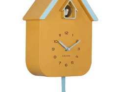 Karlsson Vægur Dupla Color Cuckoo Mangogul og blød blå