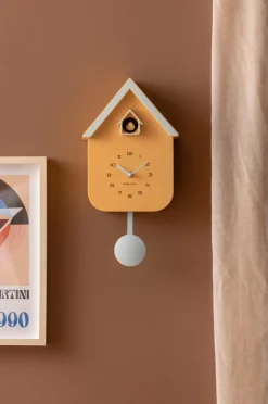 Karlsson Vægur Dupla Color Cuckoo Mangogul og blød blå