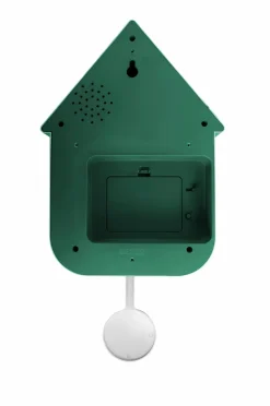 Karlsson Vægur Dupla Color Cuckoo Retro grøn og blød gul Discount