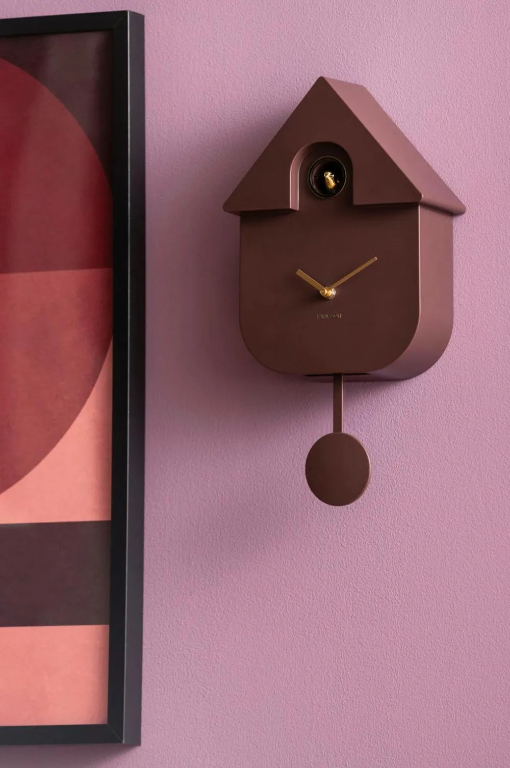 Karlsson Vægur Modern Cuckoo Oro Jordbrun Hot