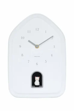 Karlsson Vægure>Vægur Modern Kitty Hvid