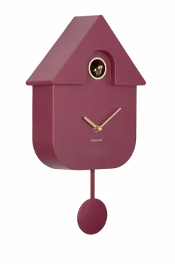 Karlsson Vægur Modern Cuckoo Oro Mørk lilla Clearance