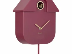 Karlsson Vægur Modern Cuckoo Oro Mørk lilla Clearance