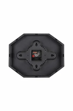 Karlsson Vægure>Vægur Modern Factory Octagon Okkerrød og junglegrøn