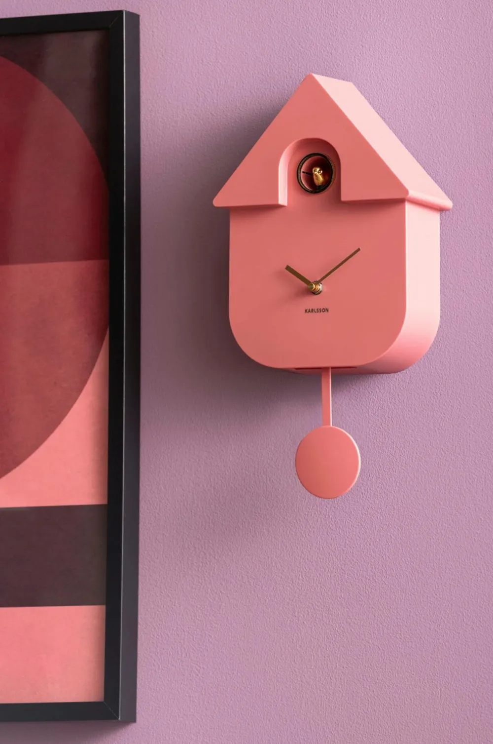 Karlsson Vægure>Vægur Modern Cuckoo Oro Rose tan