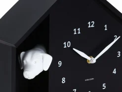 Karlsson Vægur Peeking Doggy Sort Clearance