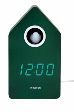 Karlsson Vækkeur Cuckoo -LED Retro grøn New