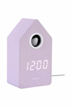 Karlsson Vægure>Vækkeur Cuckoo -LED Blød lilla