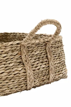 Kave Home Milly sæt med 2 kurve i naturfiber, 32 x 20 cm / 34 x 20 cm Grå Best