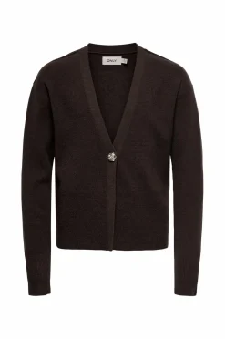 KIDS ONLY Trøjer & Cardigans>Cardigan kogKatia LS Bling Cardigan Knt Black coffee