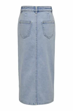 KIDS ONLY Nederdele>Cowboynederdel kogSiri Front Slit Skirt Dnm Gua Light blue denim