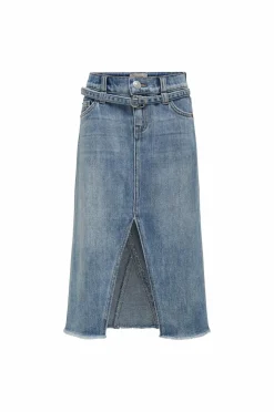 KIDS ONLY Nederdele>Cowboynederdel kogCady Dnm Midi Skirt Medium blue denim