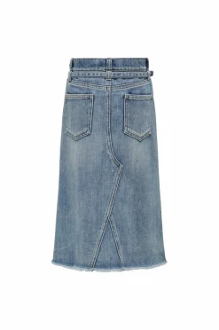 KIDS ONLY Nederdele>Cowboynederdel kogCady Dnm Midi Skirt Medium blue denim