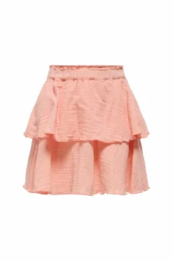 KIDS ONLY Nederdele>Nederdel kogThyra Life Layered Skirt Wvn Salmon