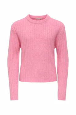KIDS ONLY Pullover kogJeanett Life LS Rib O-neck CP KN Sea pink Sale