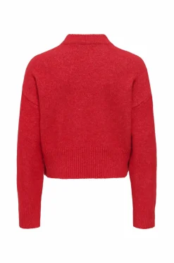 KIDS ONLY Pullover KogRene Life LS Button O-neck CP KN Salsa