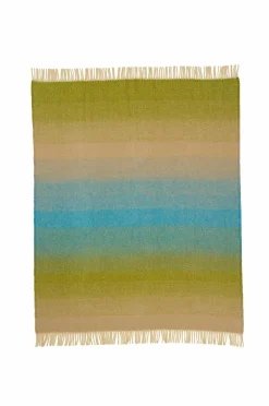 Klippan Yllefabrik Ternet Aurora Grønlig blå Discount