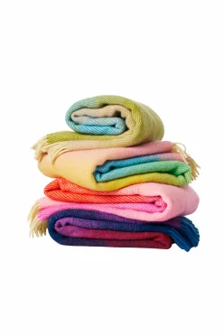 Klippan Yllefabrik Tæpper & Plaider>Ternet Aurora Rødlig pink