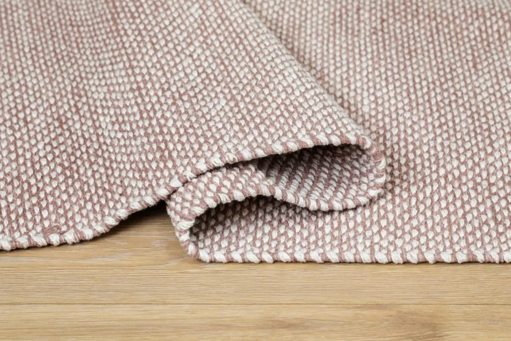 KM Home Bomulds- & Kludetæpper>Bomuldstæppe Alva Støvet rosa