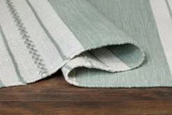 KM Home Bomulds- & Kludetæpper>Bomuldstæppe Sund Lysegrøn