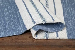 KM Home Bomulds- & Kludetæpper>Bomuldstæppe Sund Lyseblå